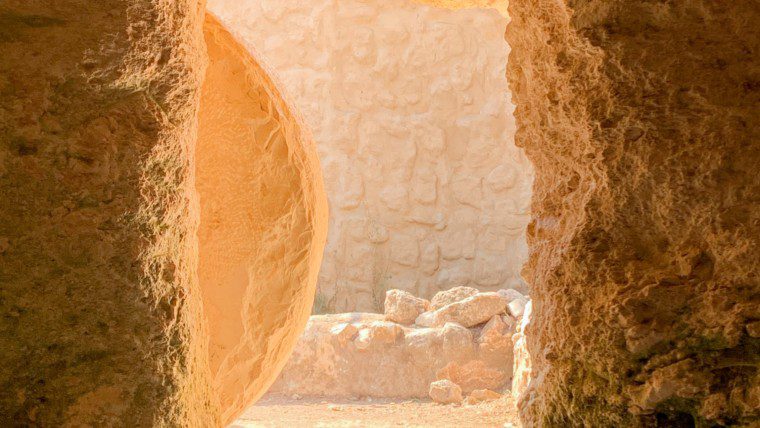 A look from inside out the tomb inIsrael.